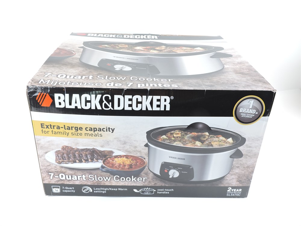 Police Auctions Canada Black Decker SL5470C 7 Quart Slow