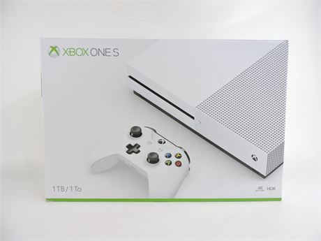 XBOX One S 1TB 4K Ultra HD Game Console Set (New) (264962B)