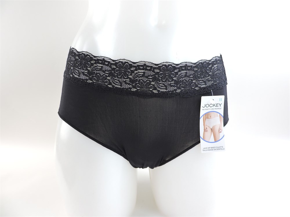 Police Auctions Canada - (2) Women's Jockey No Panty Line Promise Lace  Hip Briefs - Size 5/S (518017L)