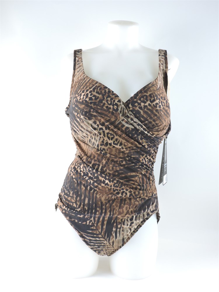 Miraclesuit leopard store print swimsuit