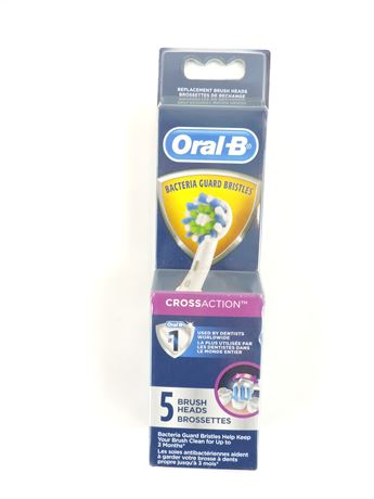 Oral-B EB50AB-5 Cross Action (5) Replacement Brush Heads  (269663L)