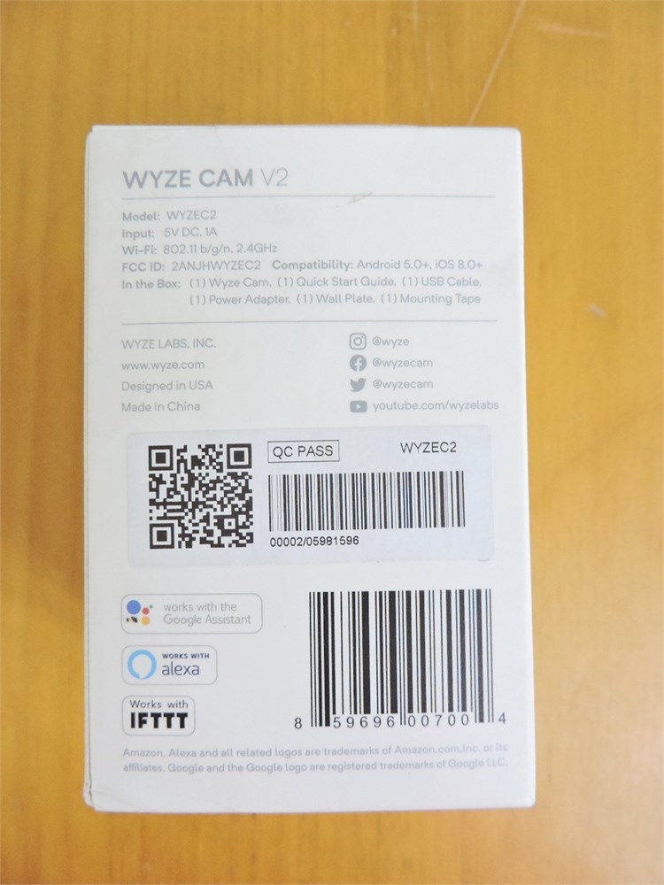 Wyze cam v2 model 2024 wyzec2