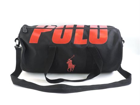 Red and black 2024 ralph lauren duffle bag