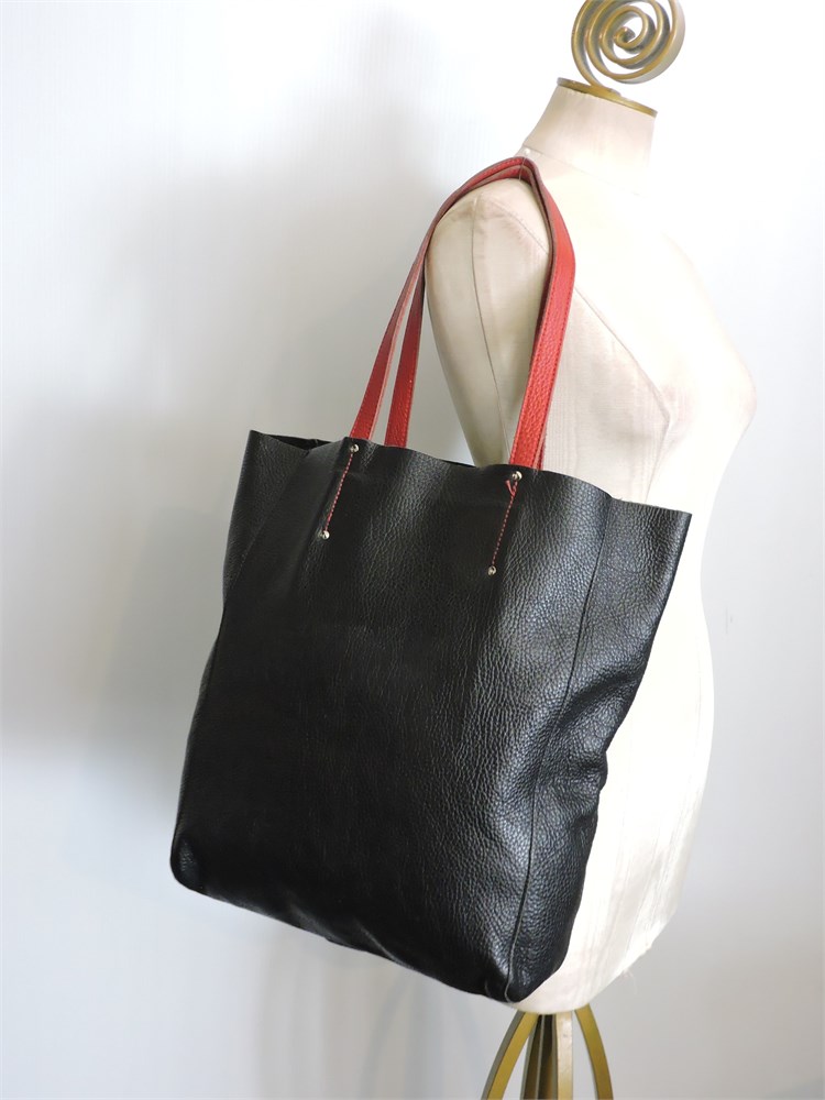 Pure leather tote bags best sale