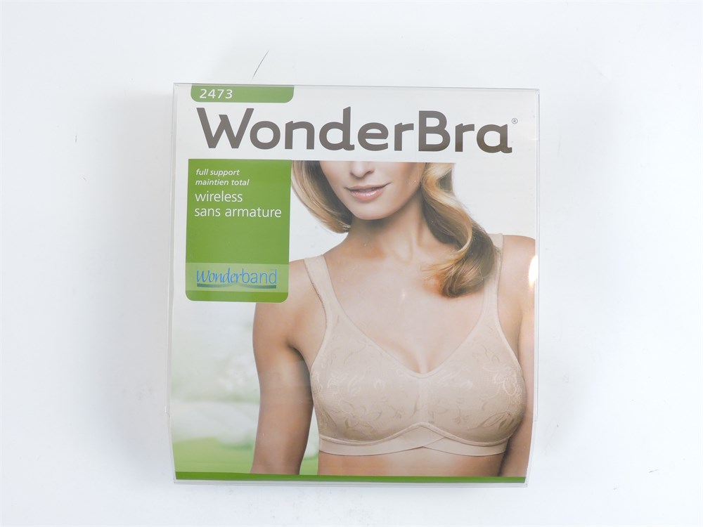 Women's WonderBra Full Support Wireless Bra with Wonderband, Size 40C  (516856L) - Police Auctions Canada