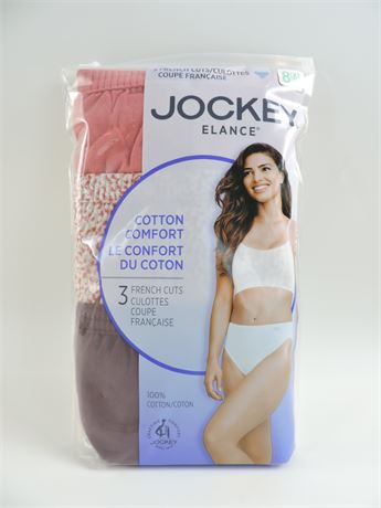 Police Auctions Canada - Women's Jockey Elance French Cut Panties, 3 Pack -  Size 8/XL (517530L)