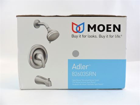 Police Auctions Canada - (New) Moen Adler 82603SRN Tub and Shower ...