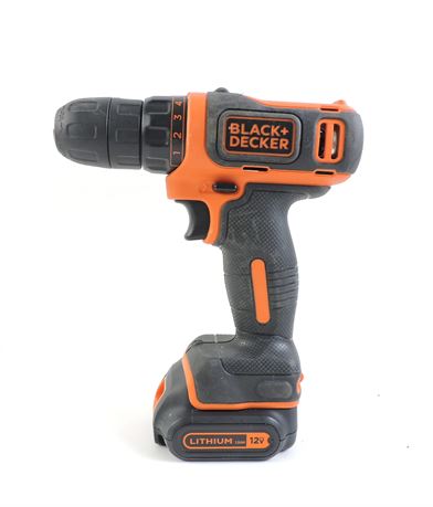 Police Auctions Canada Black Decker BDCDD12 12V Cordless 3 8