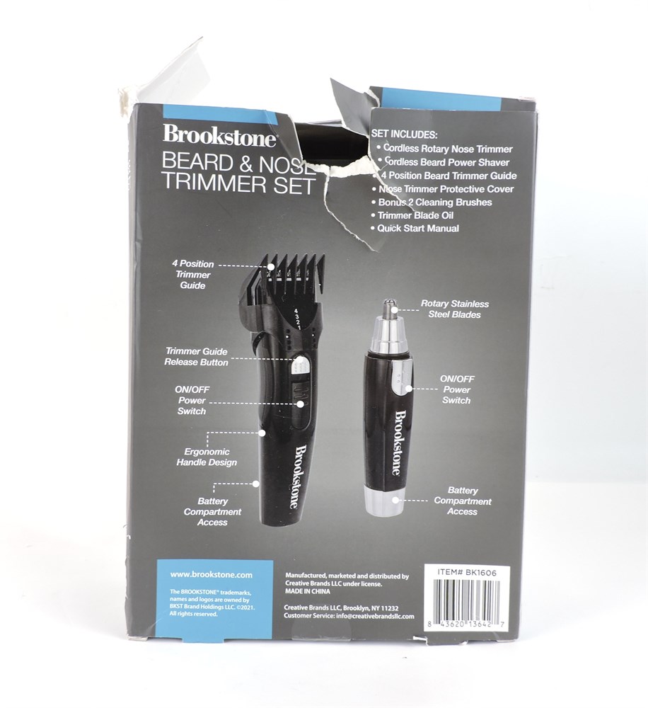 Police Auctions Canada Brookstone Beard Nose Trimmer Set 265023L