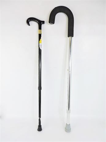 (2) Assorted Walking Canes (266231H)