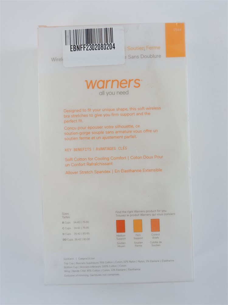 Police Auctions Canada - Women's Warner's Comfort Bra, Size D (516866L)