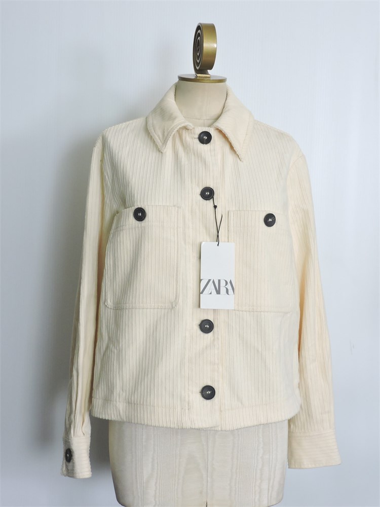 Police Auctions Canada - Women's Zara Corduroy Buttoned Shirt