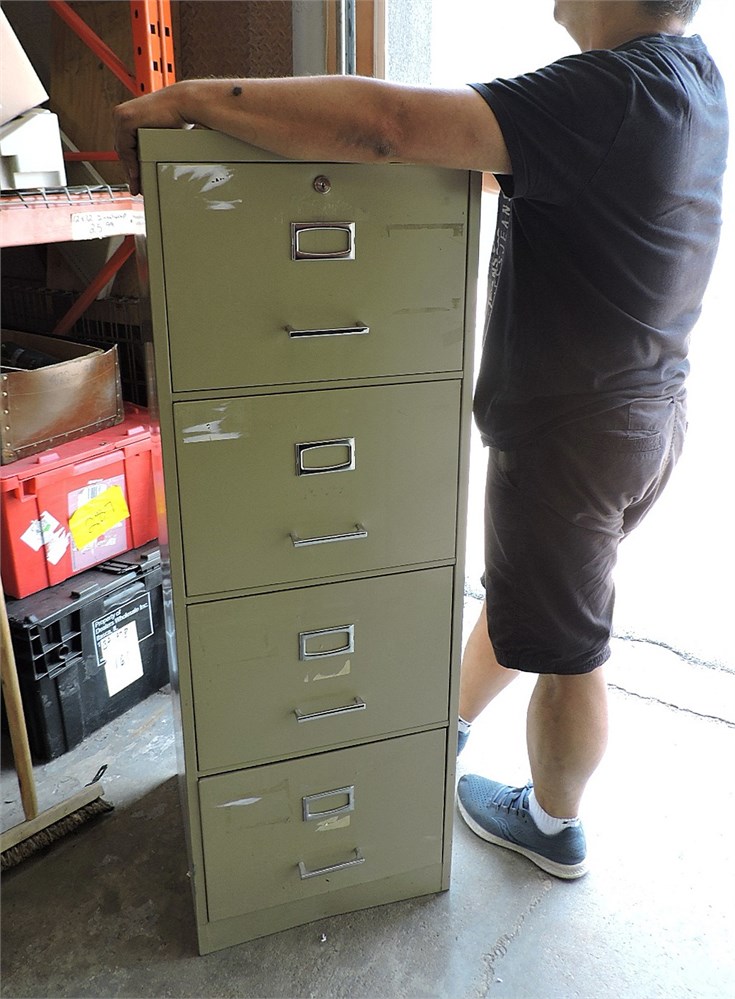 Police Auctions Canada - Commodore 4-Drawer Vertical Filing Cabinet  (237757H)