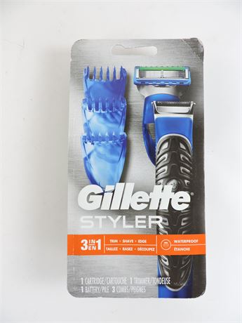 gillette styler 3 in 1 trimmer details