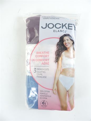 NWT - Jockey Elance Breathe Comfort 100% Cotton Brief Panties 3-Pack 