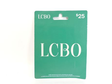 LCBO Gift Card: $25 (242400C)