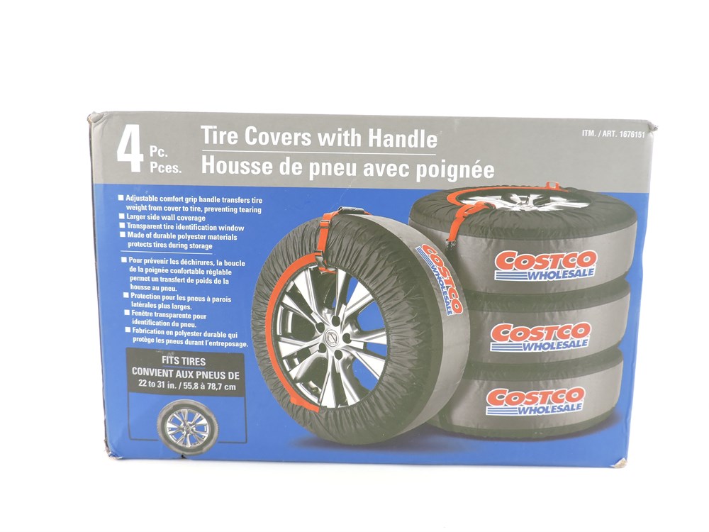 New Costco 4 Piece Tire Cover Set with Police Auctions Canada