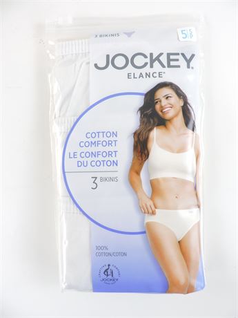 Police Auctions Canada - Women's Jockey Elance Bikini Panties, 3 Pack -  Size 5/S (516942L)