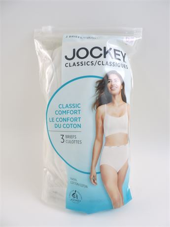Police Auctions Canada - Women's Jockey Classic Comfort Cotton Briefs, 3  Pack - Size 6/M (517974L)