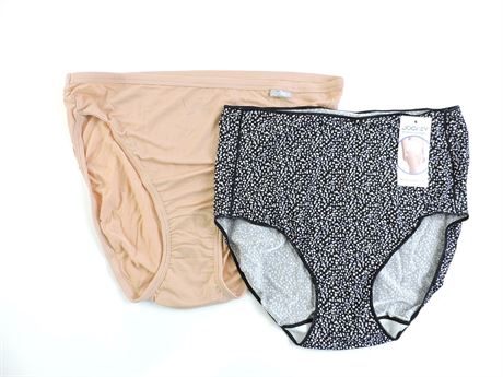 Police Auctions Canada - (2) Women's Assorted Jockey Brief Panties - Size M/ 6 (520177L)