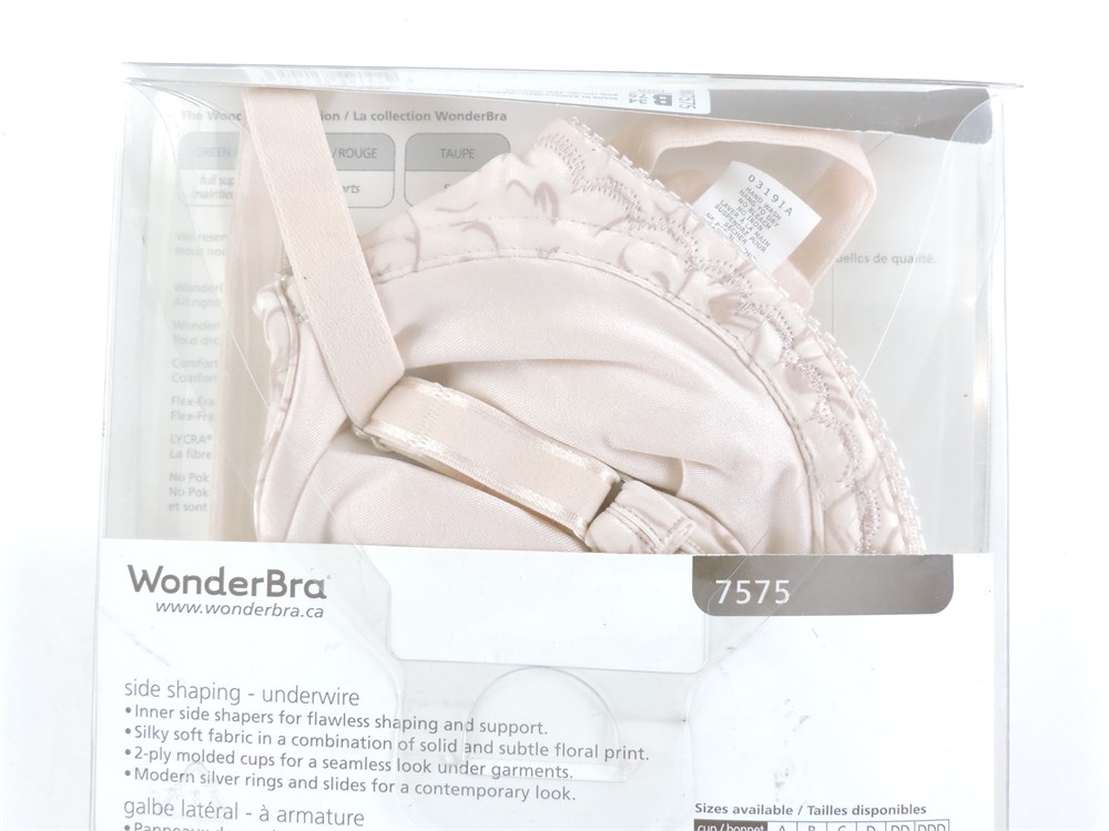 Police Auctions Canada - Women's WonderBra 7575 Side Shaping Unlined  Underwire Bra - Size 34B (516849L)