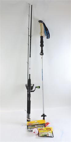 Police Auctions Canada - Penn 7' Fishing Rod with Lew's Spinning