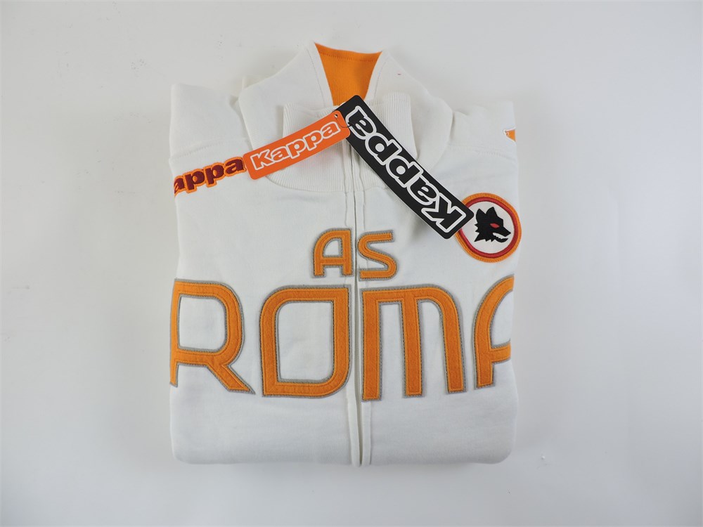 Police Auctions - Women's Kappa A.S. Roma FC Team Fleece Zip Sweatshirt Size XL (516616L)