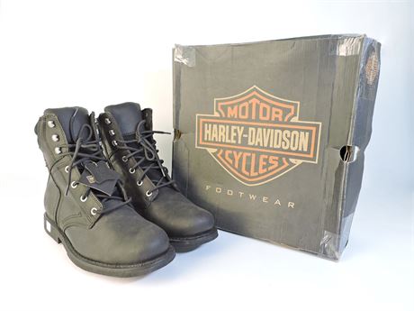(New) Men's Harley-Davidson Darnel D94284 Leather Boots, Size 13 (257438L)