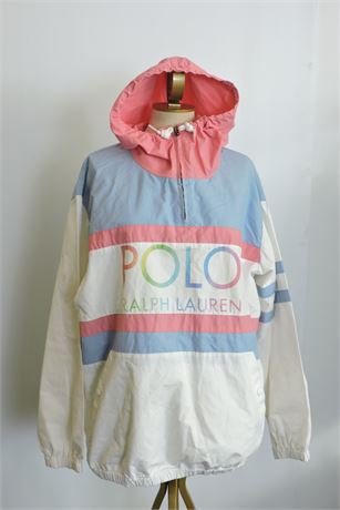 Police Auctions Canada - Women's Polo Ralph Lauren Quarter Zip Pullover  Hooded Jacket, Size M (517130L)