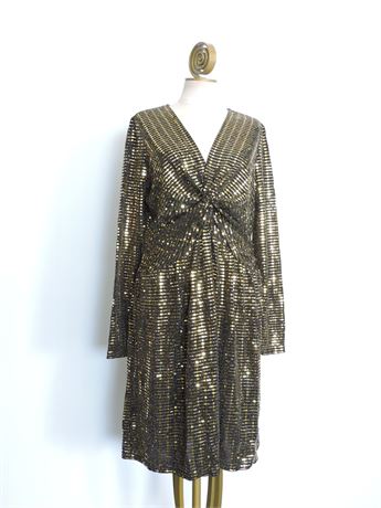 Michael kors best sale sequin wrap dress