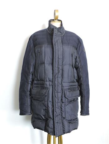 Police Auctions Canada - Men's Moncler Wool Accent Quilted Down Coat ...
