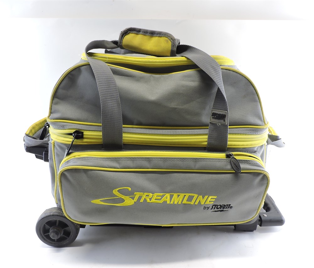 Storm Streamline 2 Ball Roller Bowling Bag- Navy/Gray/Yellow 
