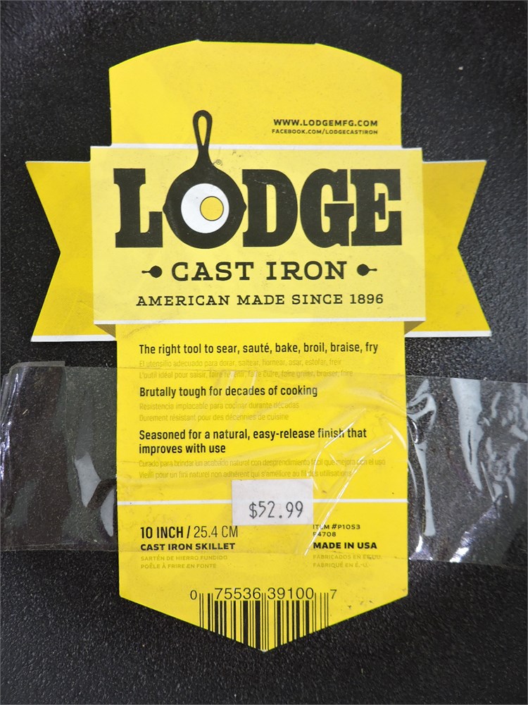 Lodge - Poêle à frire en fonte Pro-Logic 25.4cm/ 10' - Pour la cuisson >