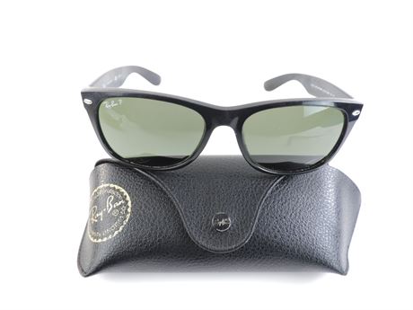 Police Auctions Canada - Ray-Ban RB2132 New Wayfarer Polarized Sunglasses  with Case (517940L)