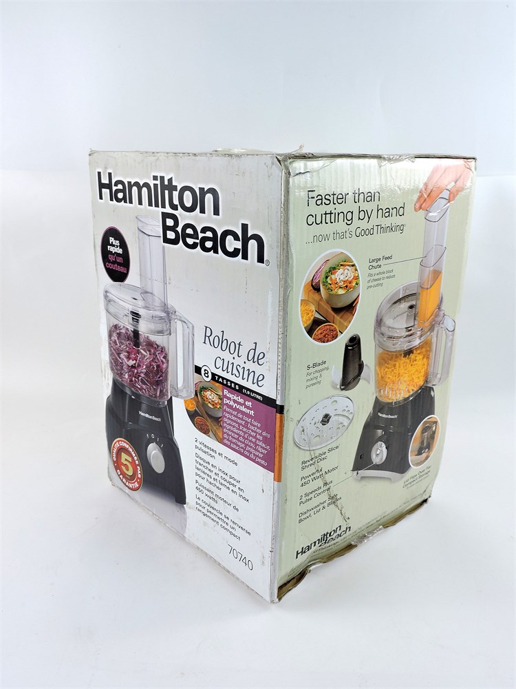 Buy Hamilton Beach 70740 8-Cup Food Processor (Black, 450 watt