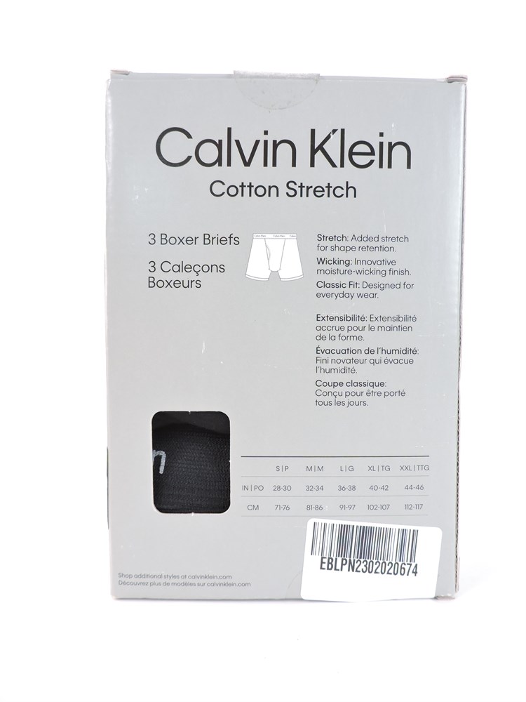Police Auctions Canada - Men's Calvin Klein Classic Fit Boxer Briefs, 3 Pack  - Size L (517470L)