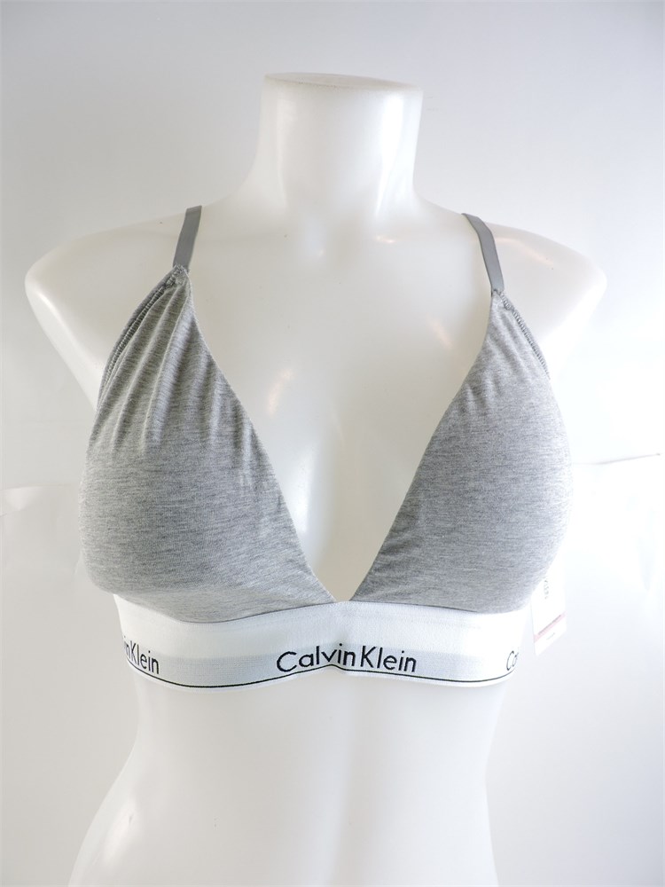 Police Auctions Canada - Women's Calvin Klein Modern Cotton Lightly Lined  Triangle Bra - Size L (521925L)