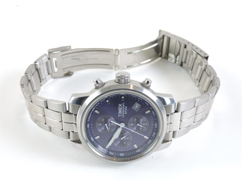 Police Auctions Canada - Timex SR927 Stainless Steel Chronograph