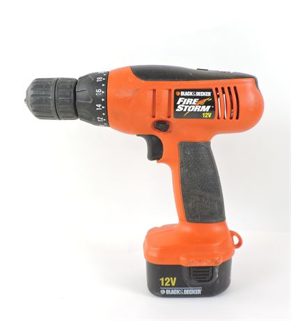 Sold at Auction: Black and Decker Firestorm 12v Cordless drill