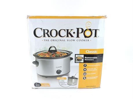 Police Auctions - Crock-Pot SCV503SS-CN Classic 5 QT Oval Slow Cooker with (272811H)