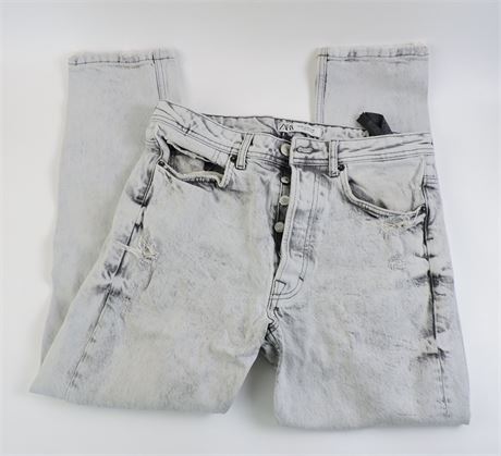 Women's Zara Ripped Denim Jeans, Size 30 (522970L)