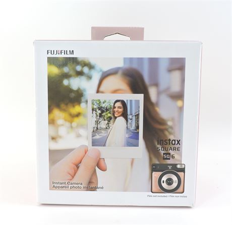 Fujifilm Instax SQ6 Blush Gold Instant Film Camera (New)  (275116B)