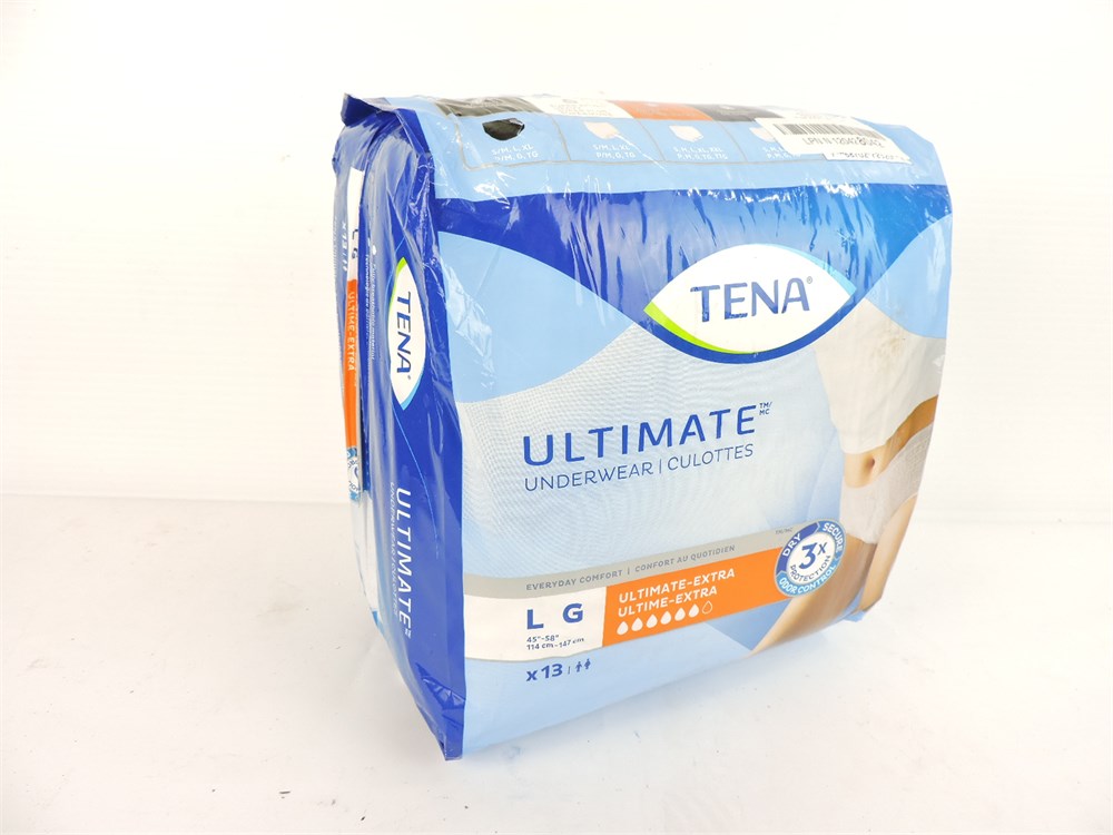 Police Auctions Canada - Tena Ultimate-Extra Women's Protective Underwear,  Size L (271998L)