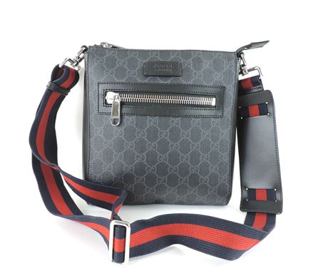 Police Auctions Canada - GUCCI GG Supreme Canvas Sherry Line Crossbody ...