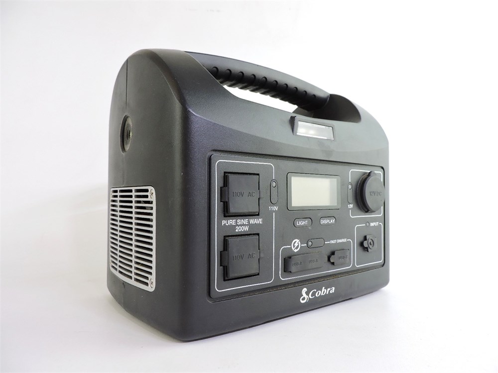 Police Auctions Canada - Cobra CPPS244W 200W Portable Lithium-Ion Battery  Power Station (267405A)