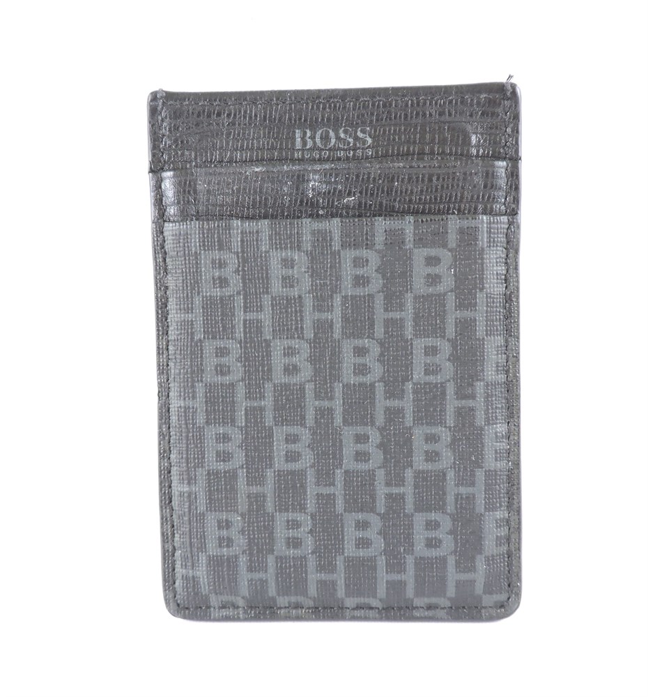 Police Auctions Canada - Hugo Boss Leather Card Wallet (248576L)