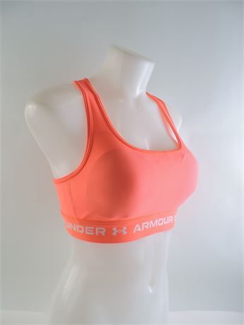 Under Armour Womens Mid Crossback Sports Bra White XS